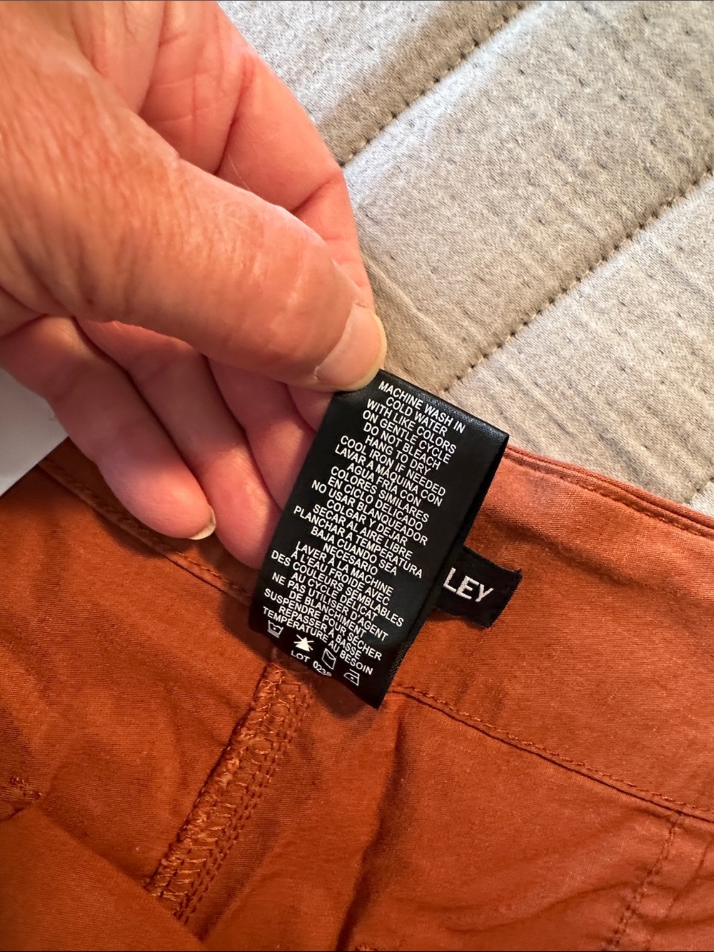 NEW Hilary Radley Rust Brown High-Rise Wide Leg Crop Pants - Picture 7 of 8